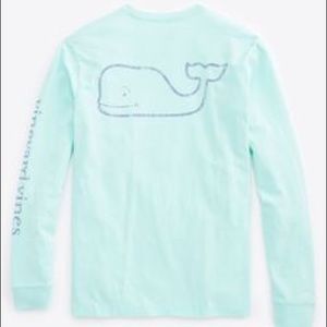 Vineyard Vines teal shirt
